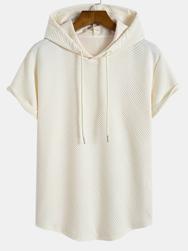 Striped Jacquard Hooded T-Shirt & Striped Jacquard Shorts