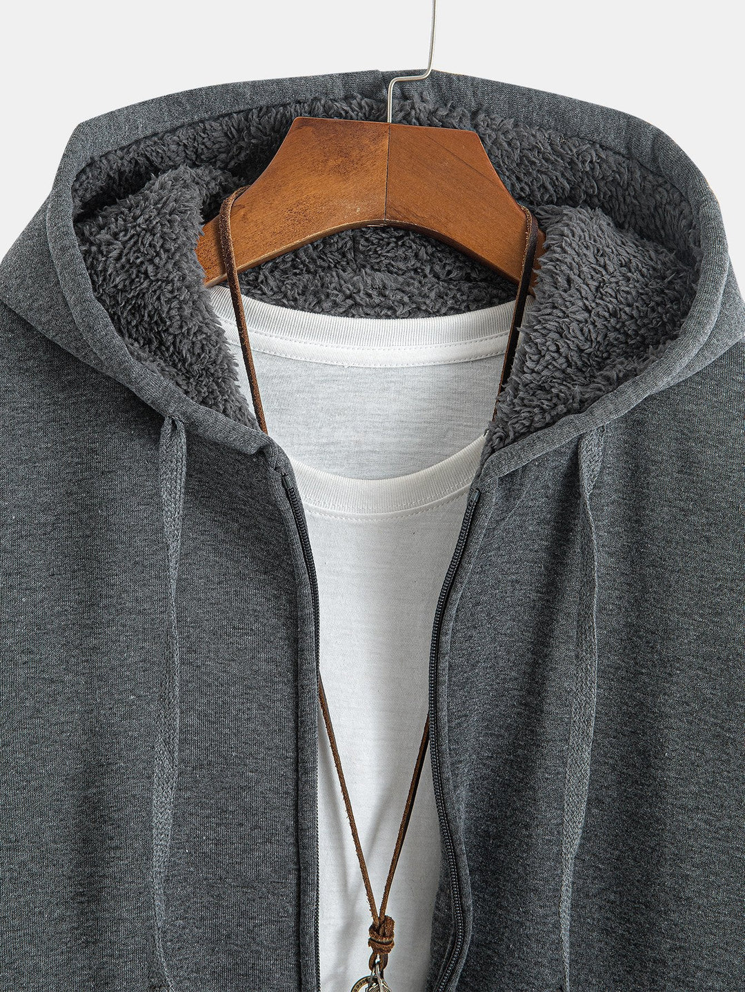 Teddy Fleece Gevoerde Hoodie