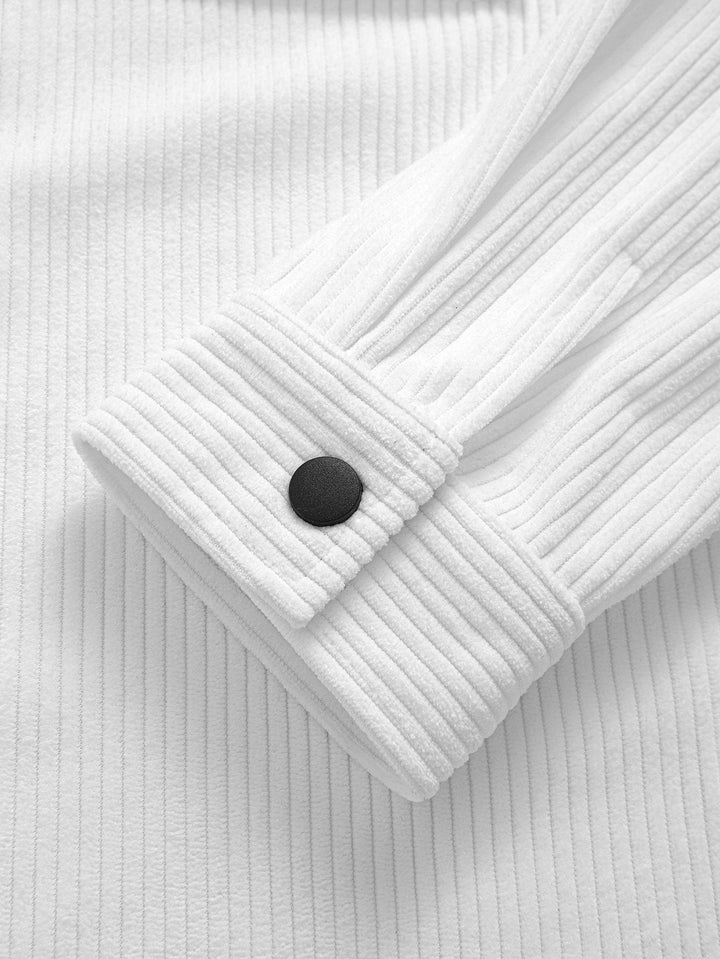 Katoenen overshirt met zakken en trekkoord, katoenen cargo joggerbroek