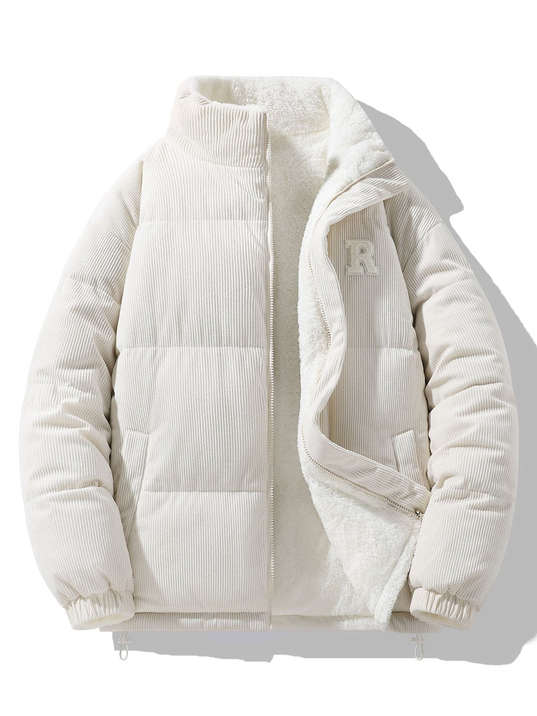 Omkeerbare Teddy Fleece Corduroy Jas