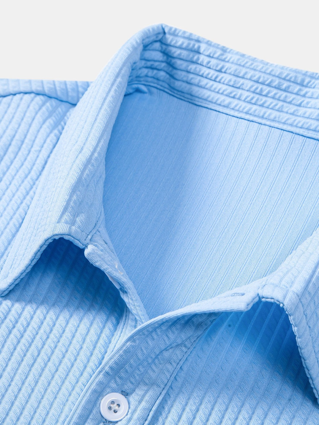 Lange Mouwen Geribde Polo & Rechte Geribde Broek