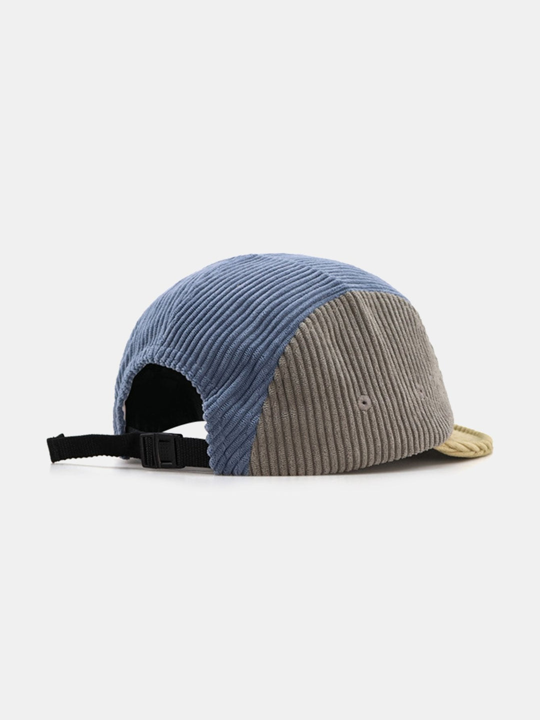 Slogan Patroon Kleur Blok Corduroy Baseball Cap