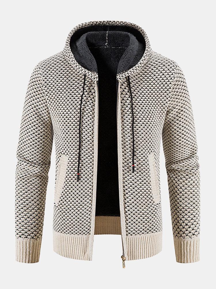 Teddy Gevoerde Textuur Hoodie