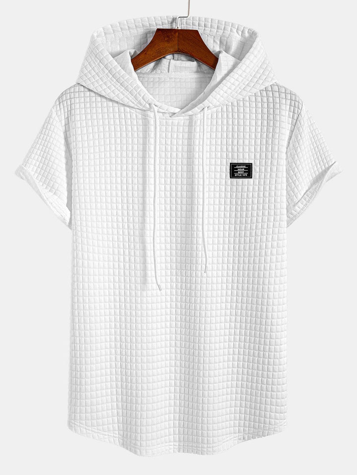 Wafel Hoody Boog Hem T-Shirt & Trekkoord Corduroy Cargo Jogger Broek