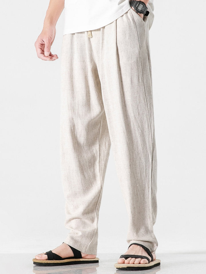 Relax Fit Linnen En Katoen Mix Harem Broek