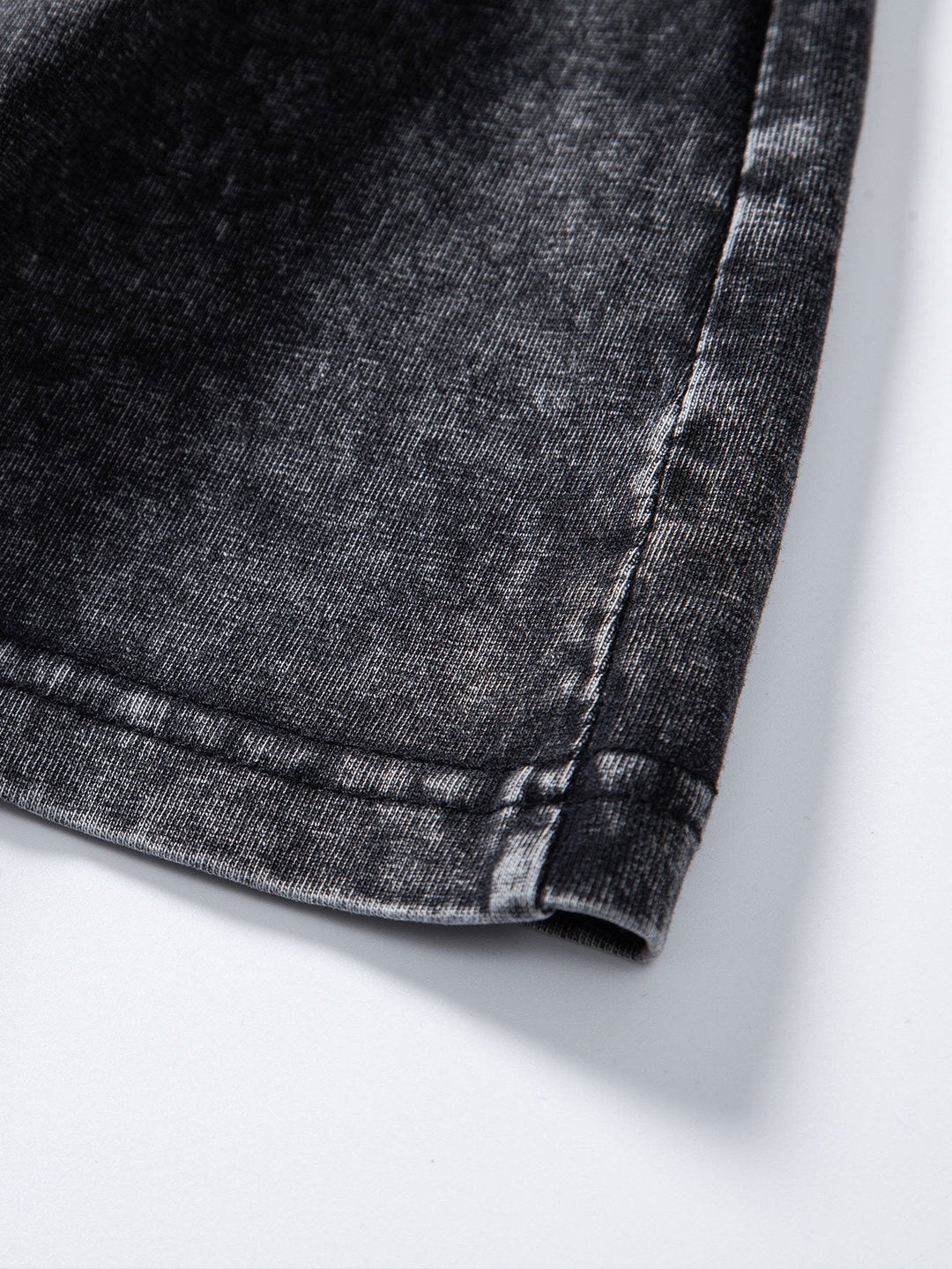 Relax Fit Lange Mouw Gewassen Versleten T-Shirt