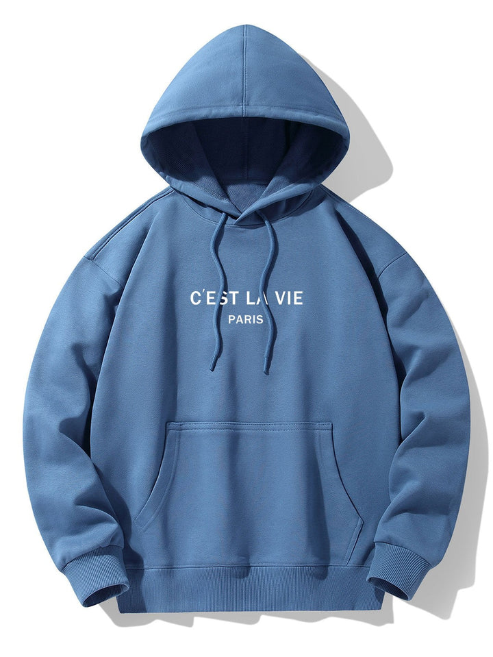 Paris Print Katoenmix Hoodie & Joggingbroek