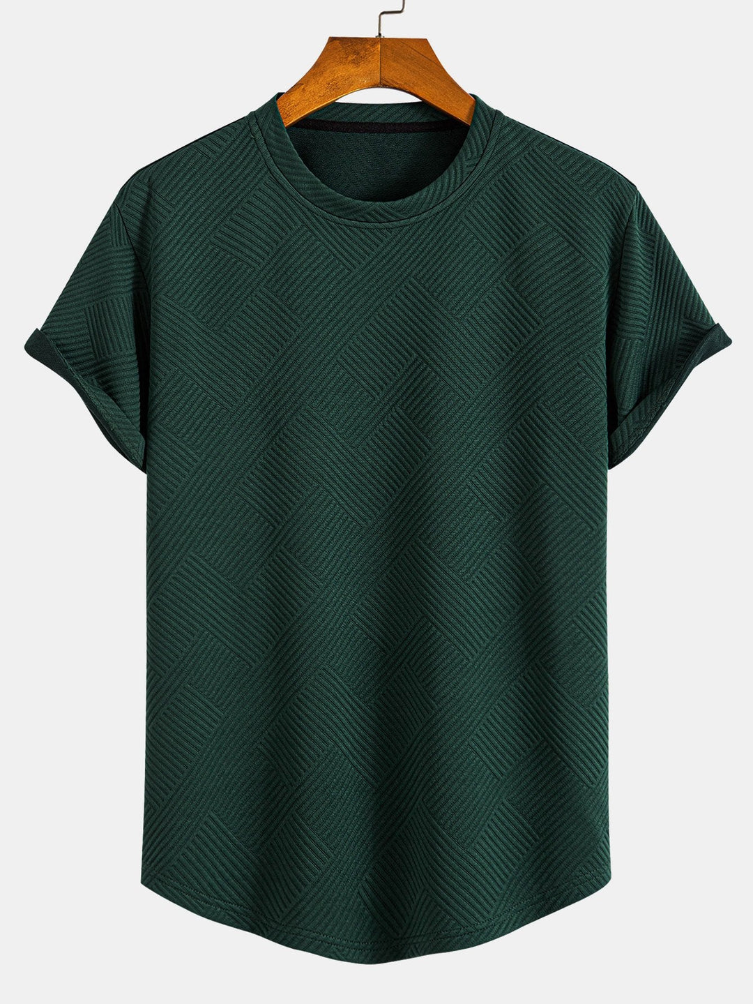 Korte Mouw Streep Jacquard Boog Hem T-Shirt & Shorts