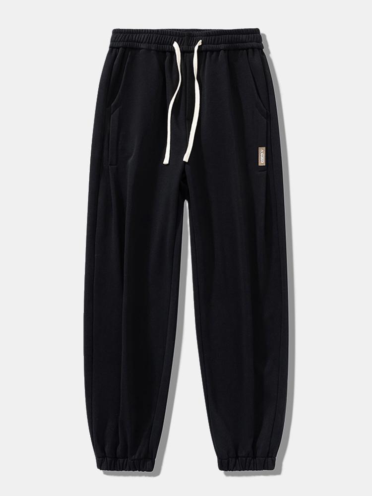 Cotton Jogging Pants with Drawstrings