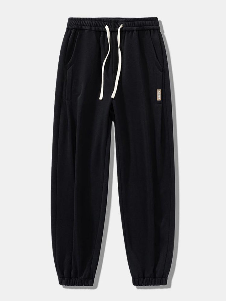 Cotton Jogging Pants with Drawstrings