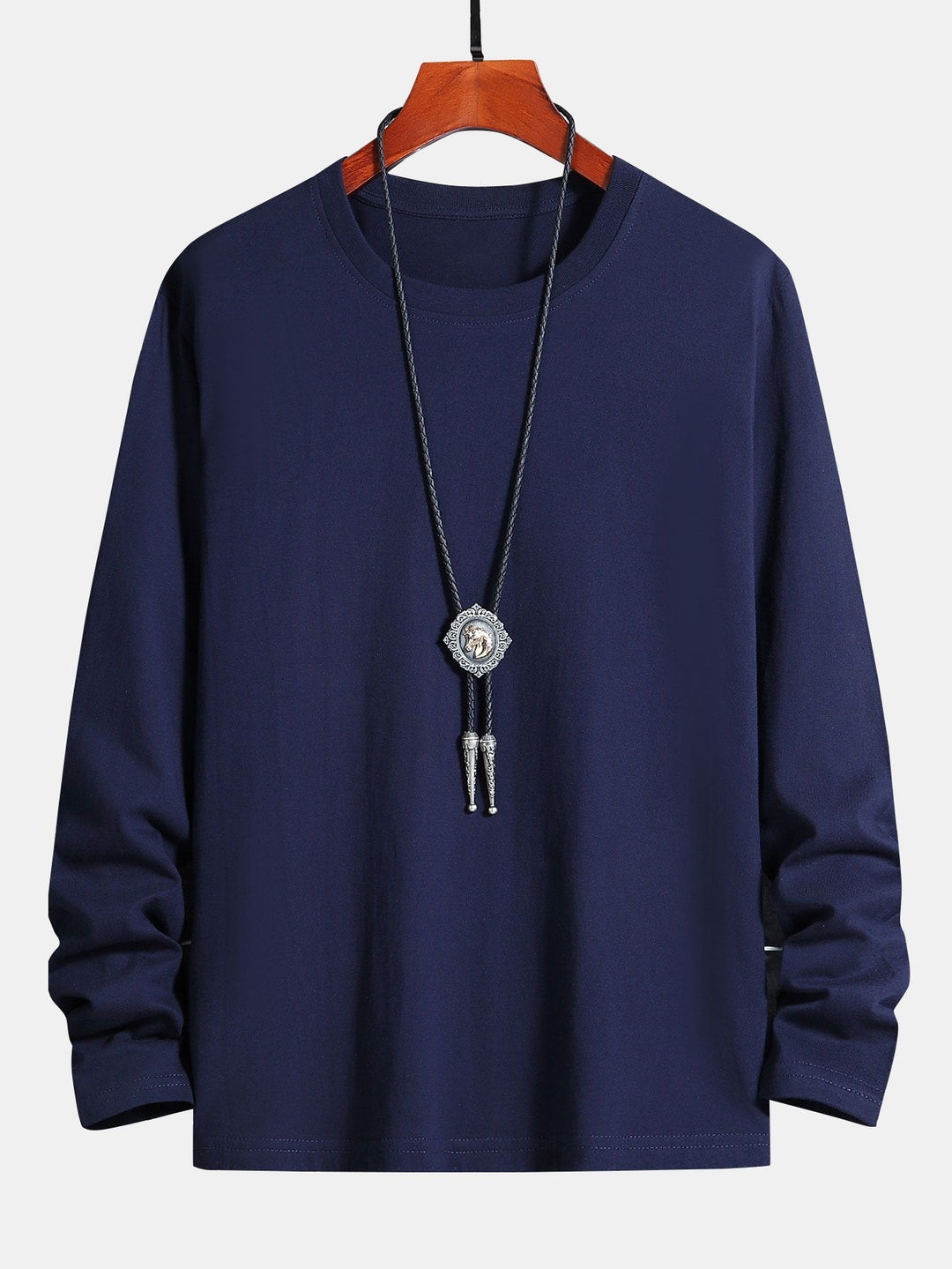 Basis Lange Mouwen Katoenen T-Shirt
