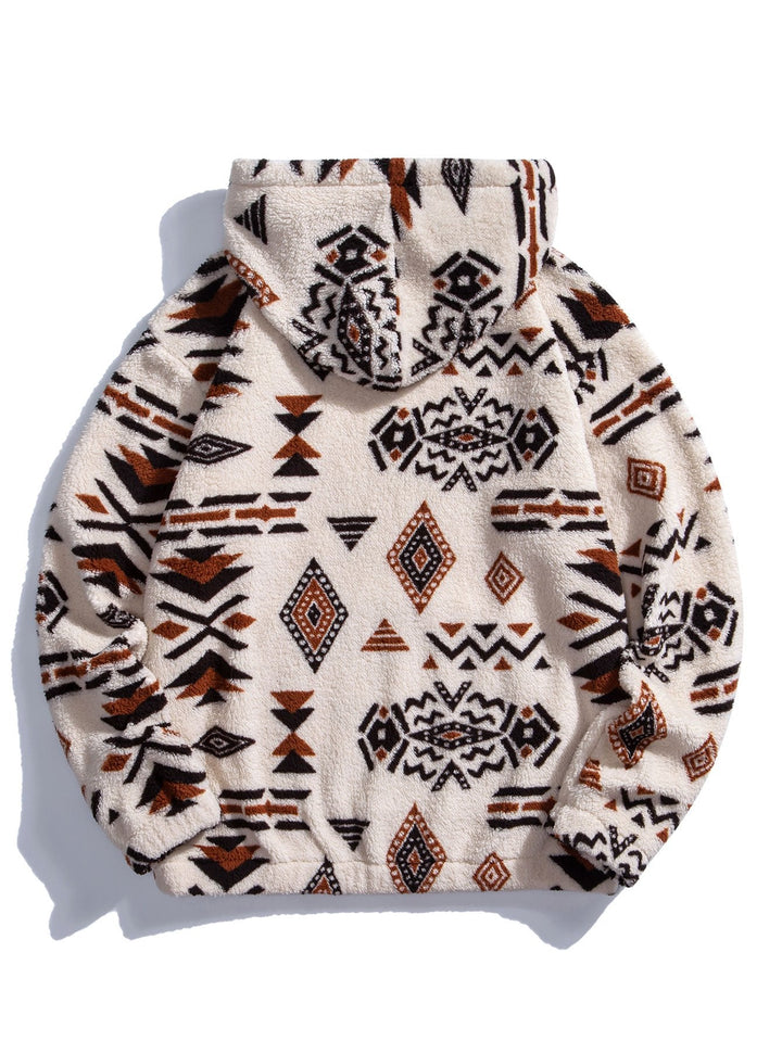 Azteekse Print Teddy Hoodie & Joggingbroek