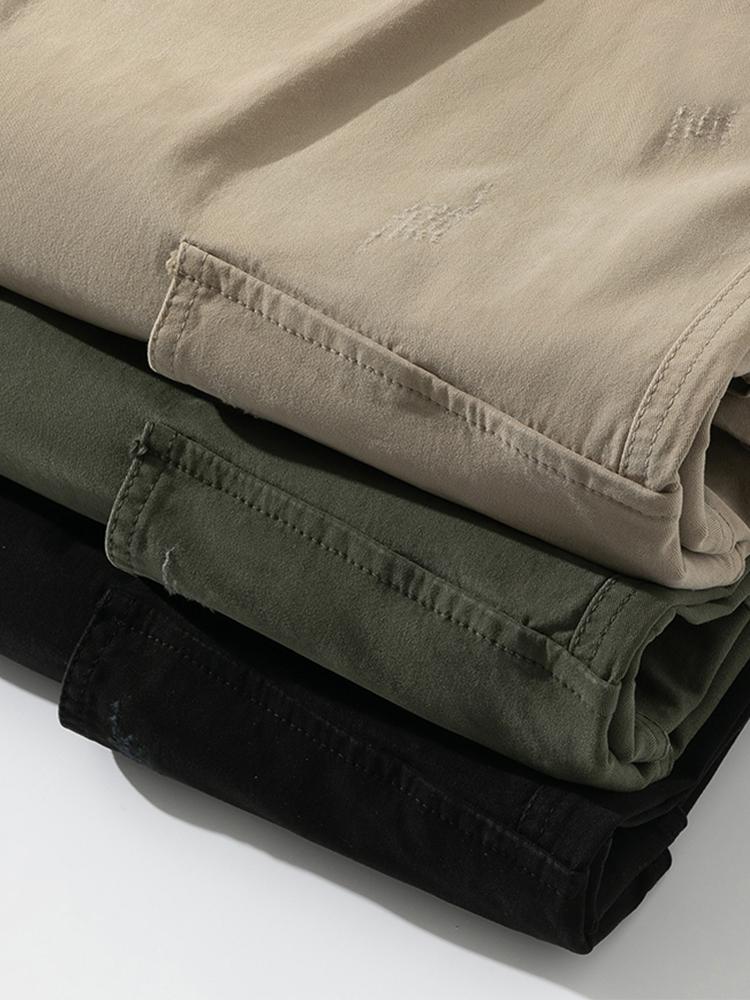 Rechtafstaande Katoenen Cargo Broek