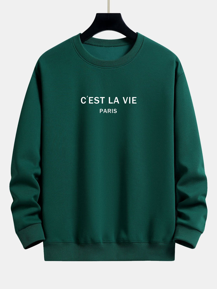 Paris Print Relax Fit Sweatshirt