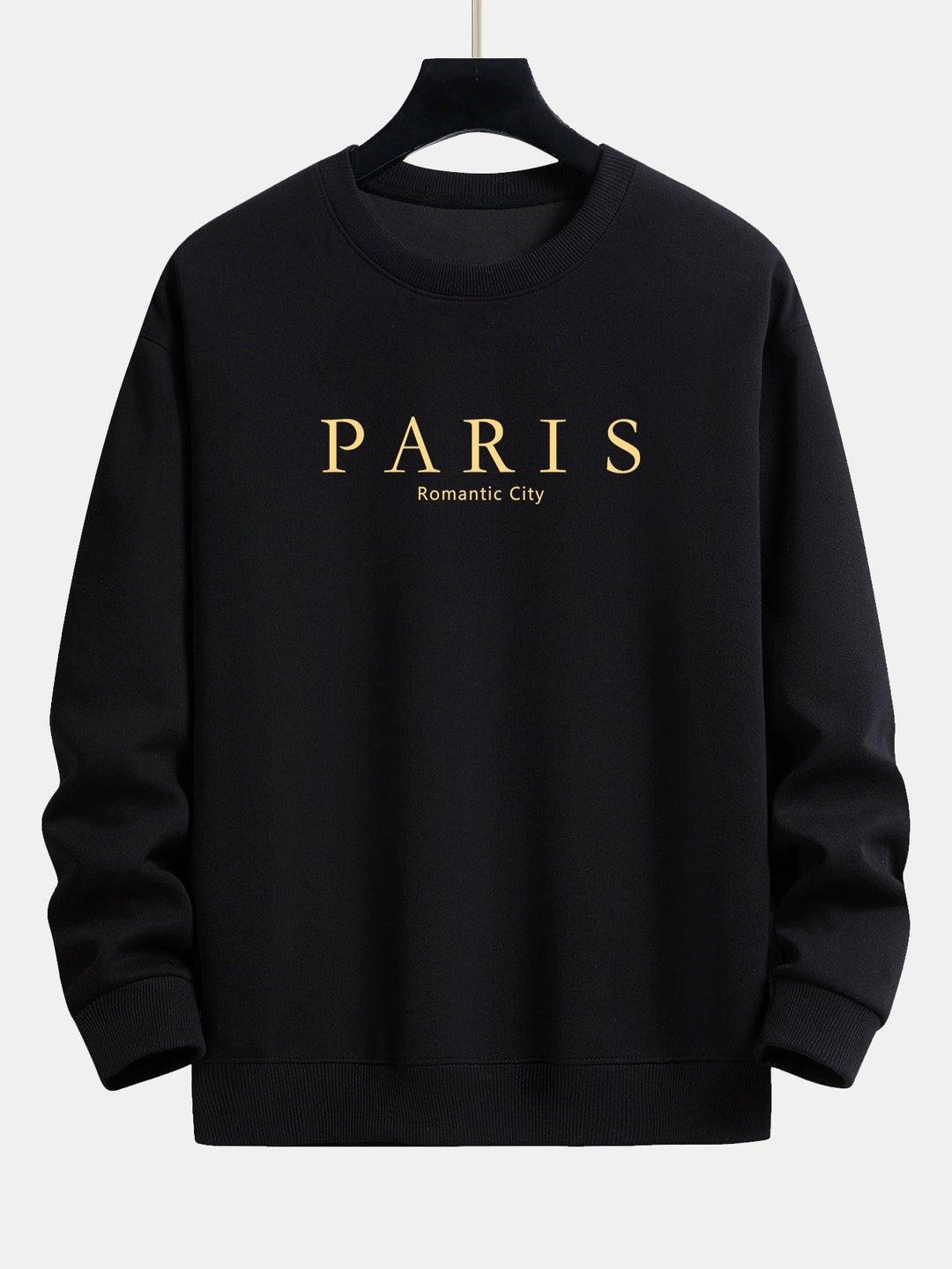 Parijs Slogan Print Relax Fit Sweatshirt & Rechte Pijpen Corduroy Broek
