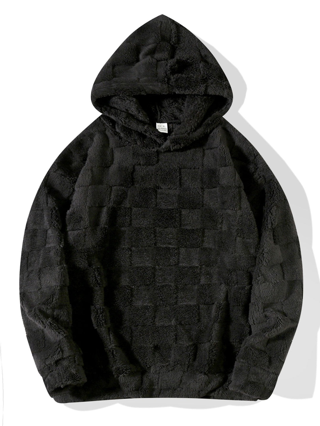 Checkerboard Teddy Hoodie & Straight Leg Pants