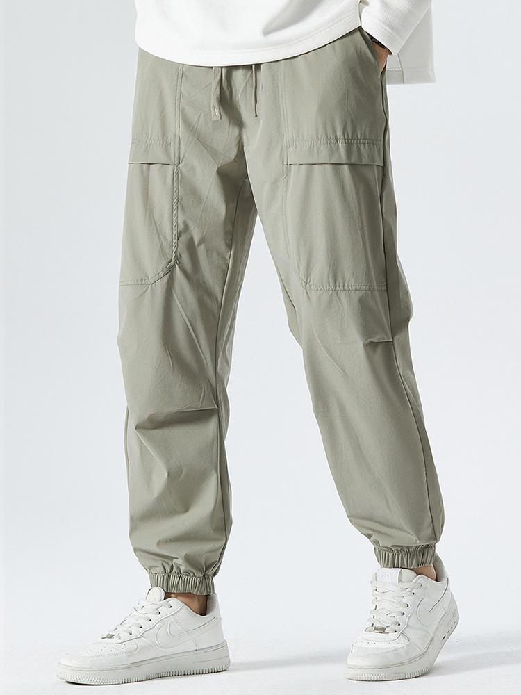 Elastische Taille Parachute Cargo Broek