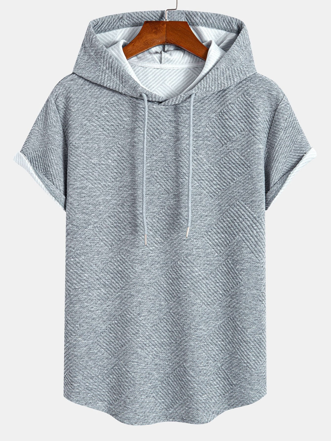 Striped Jacquard Hooded T-Shirt & Striped Jacquard Shorts