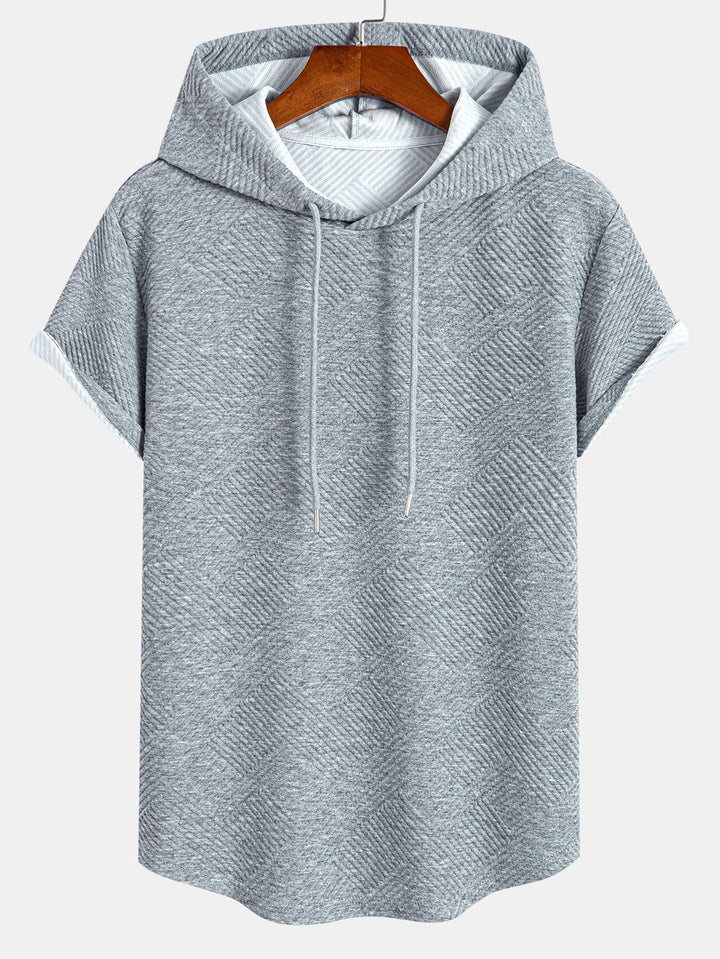 Striped Jacquard Hooded T-Shirt & Striped Jacquard Shorts