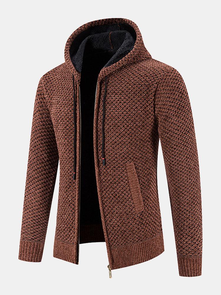 Teddy Gevoerde Textuur Hoodie