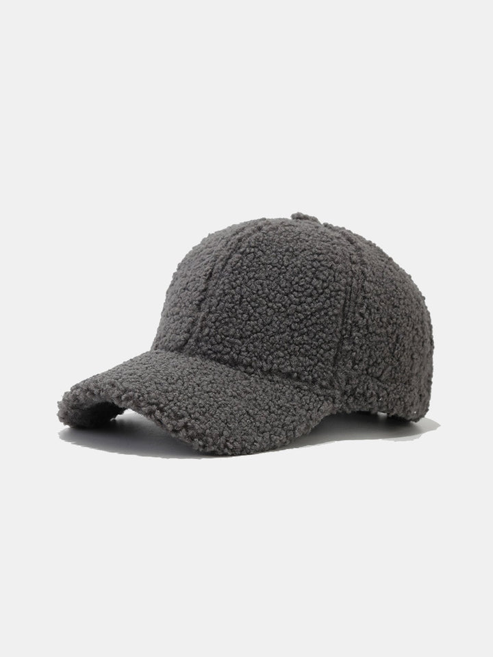 Solid Kleur Pluche Warme Baseballpet