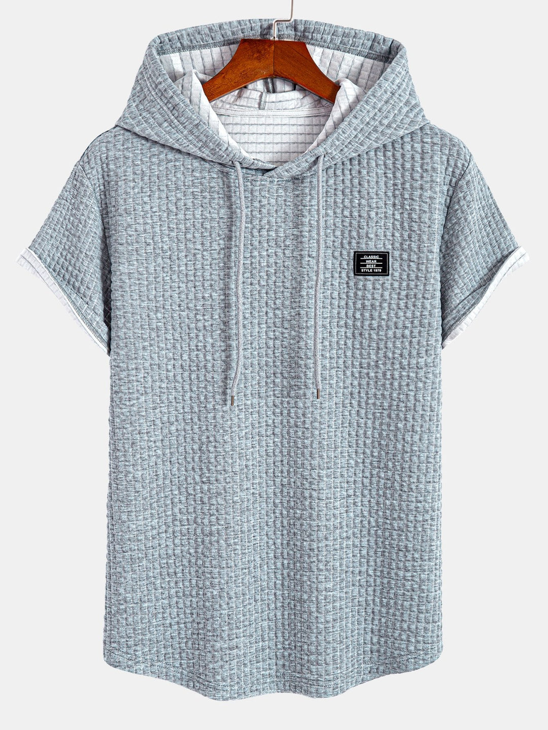 Wafel Hoody Boog Hem T-Shirt & Trekkoord Corduroy Cargo Jogger Broek