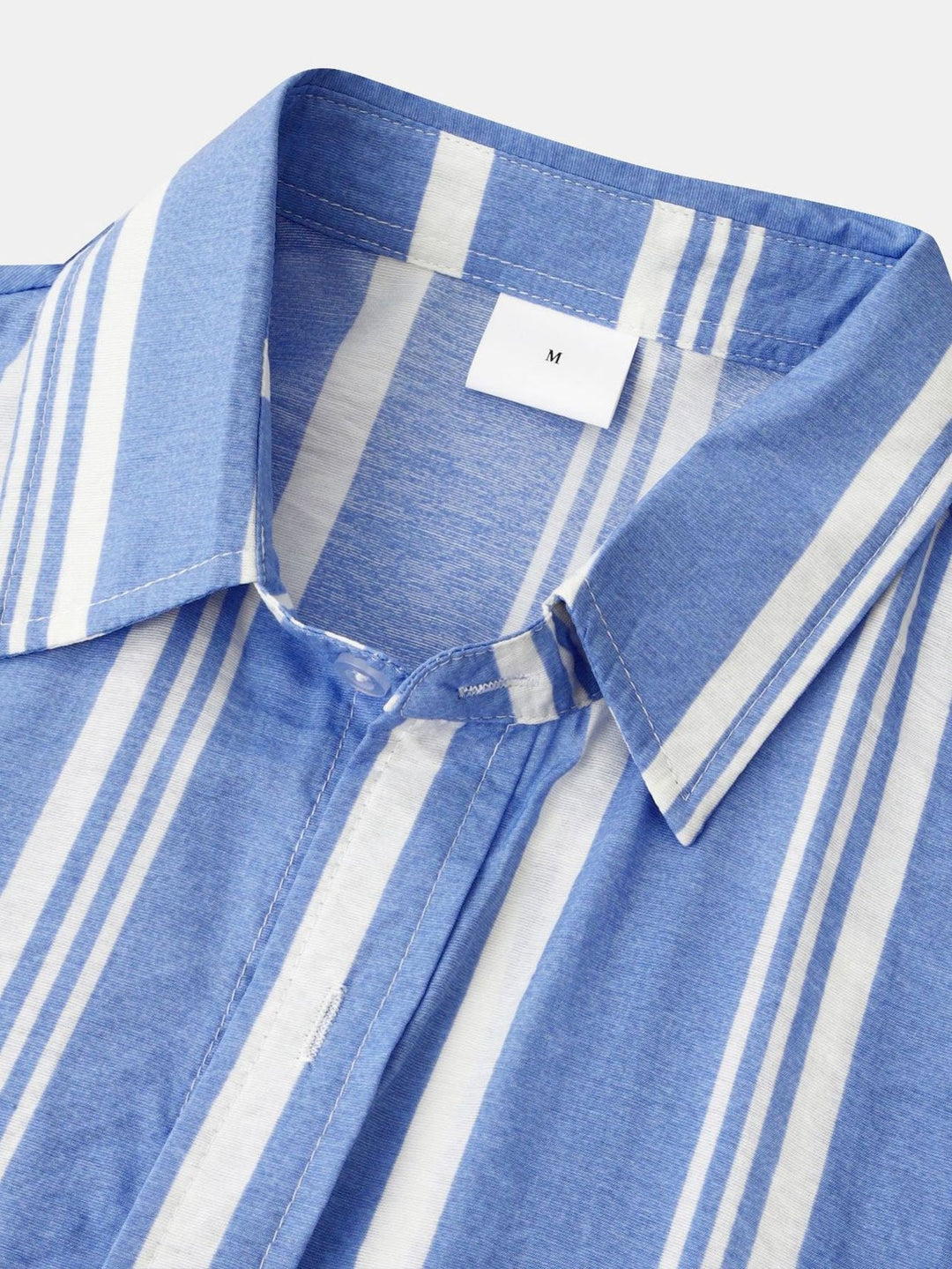 Striped Print Button-Up Shirt & Swim Shorts