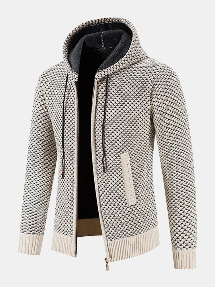 Teddy Gevoerde Textuur Hoodie