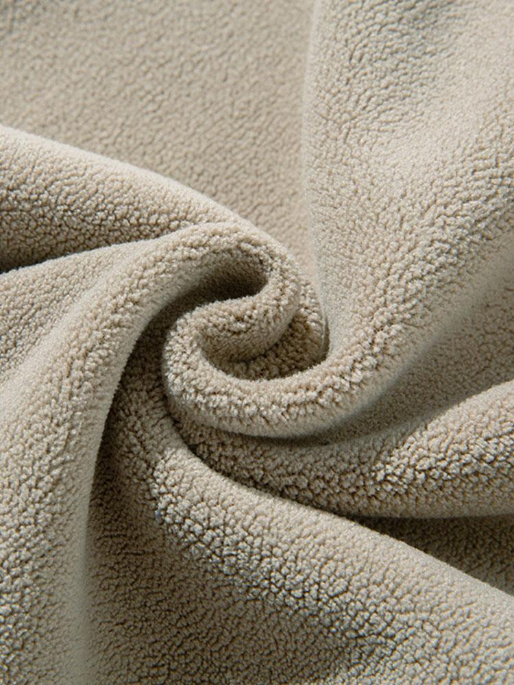 Polar Fleece Loose Fit Rechte Pijpen Broek