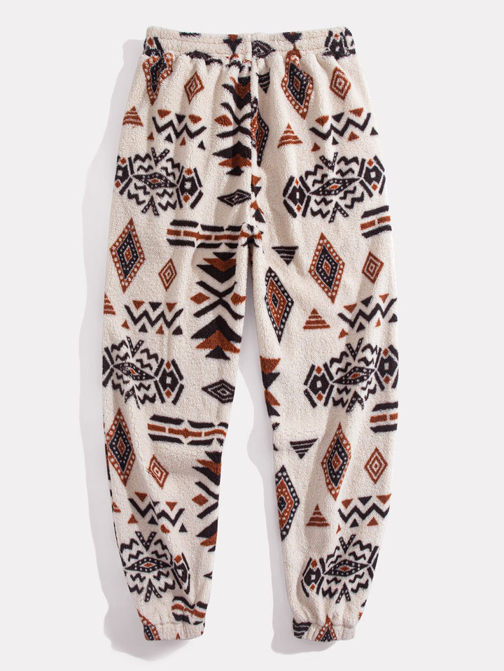 Azteekse Print Teddy Hoodie & Joggingbroek