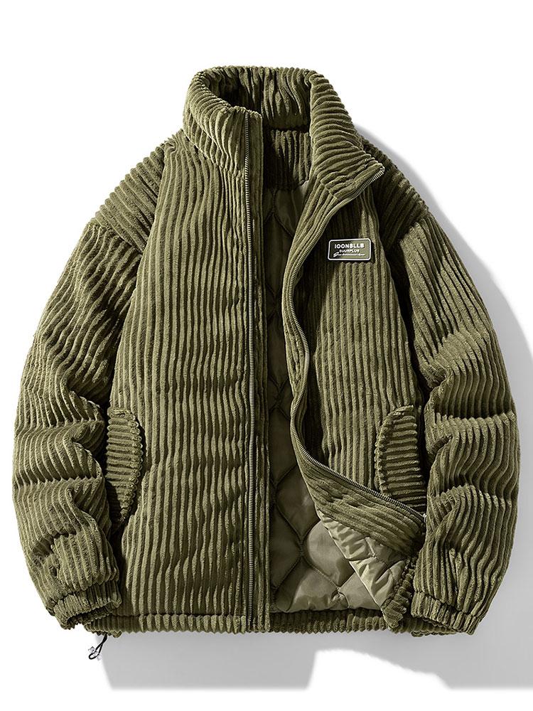 Gevoerde Corduroy Jas