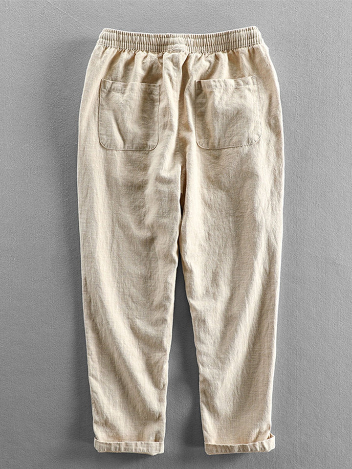 Linnen Katoen Mix Cropped Broek