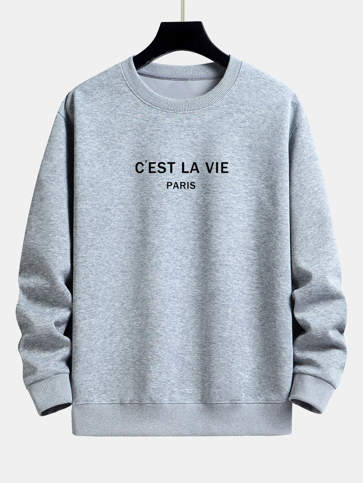 Paris Print Relax Fit Sweatshirt