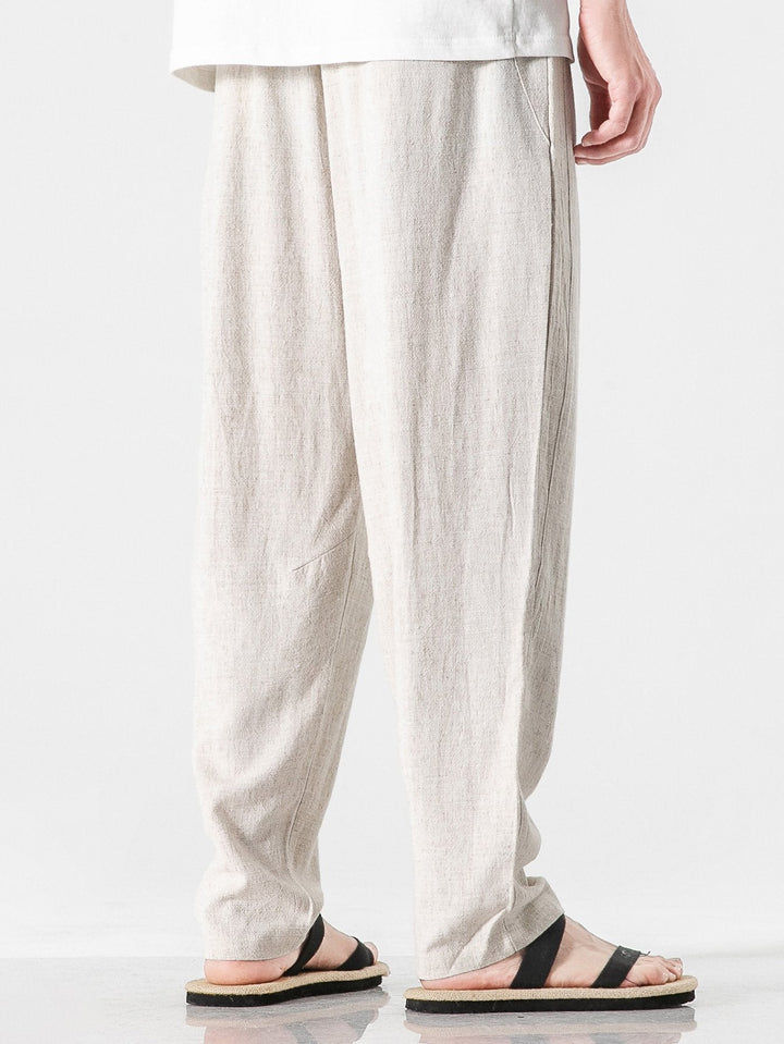 Relax Fit Linnen En Katoen Mix Harem Broek