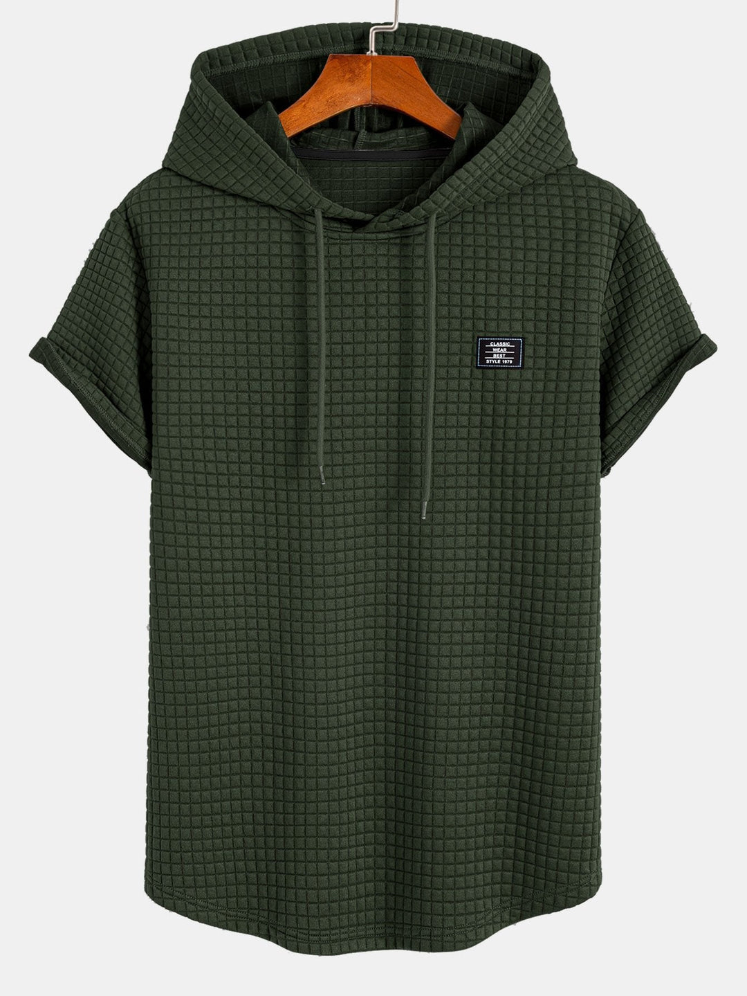 Wafel Hoody Boog Hem T-Shirt & Trekkoord Corduroy Cargo Jogger Broek