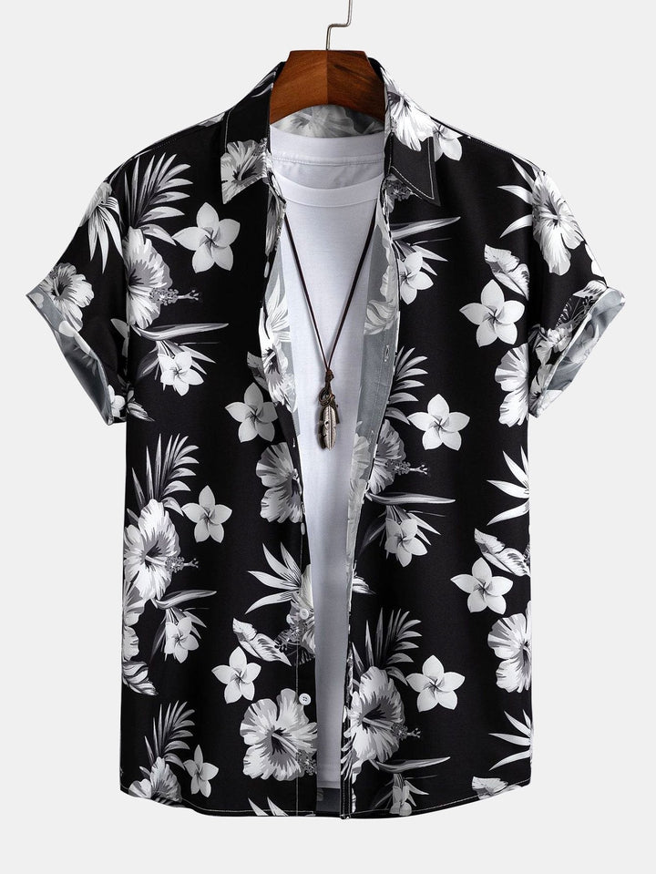 Tropical Floral Shirt & Swim Shorts