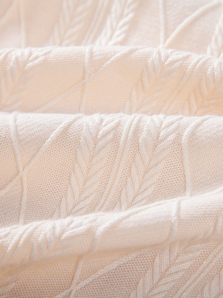 Gebreide Geometrische Ruit Jacquard Cubaanse Shirt