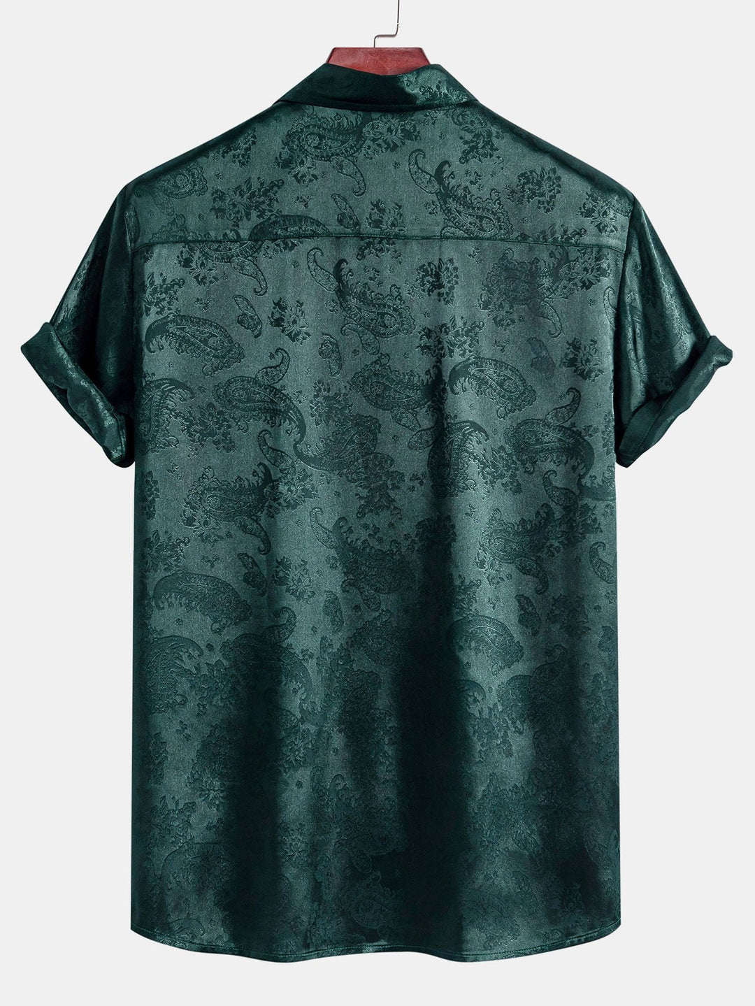 Paisley Print Satijnen Shirt & Shorts