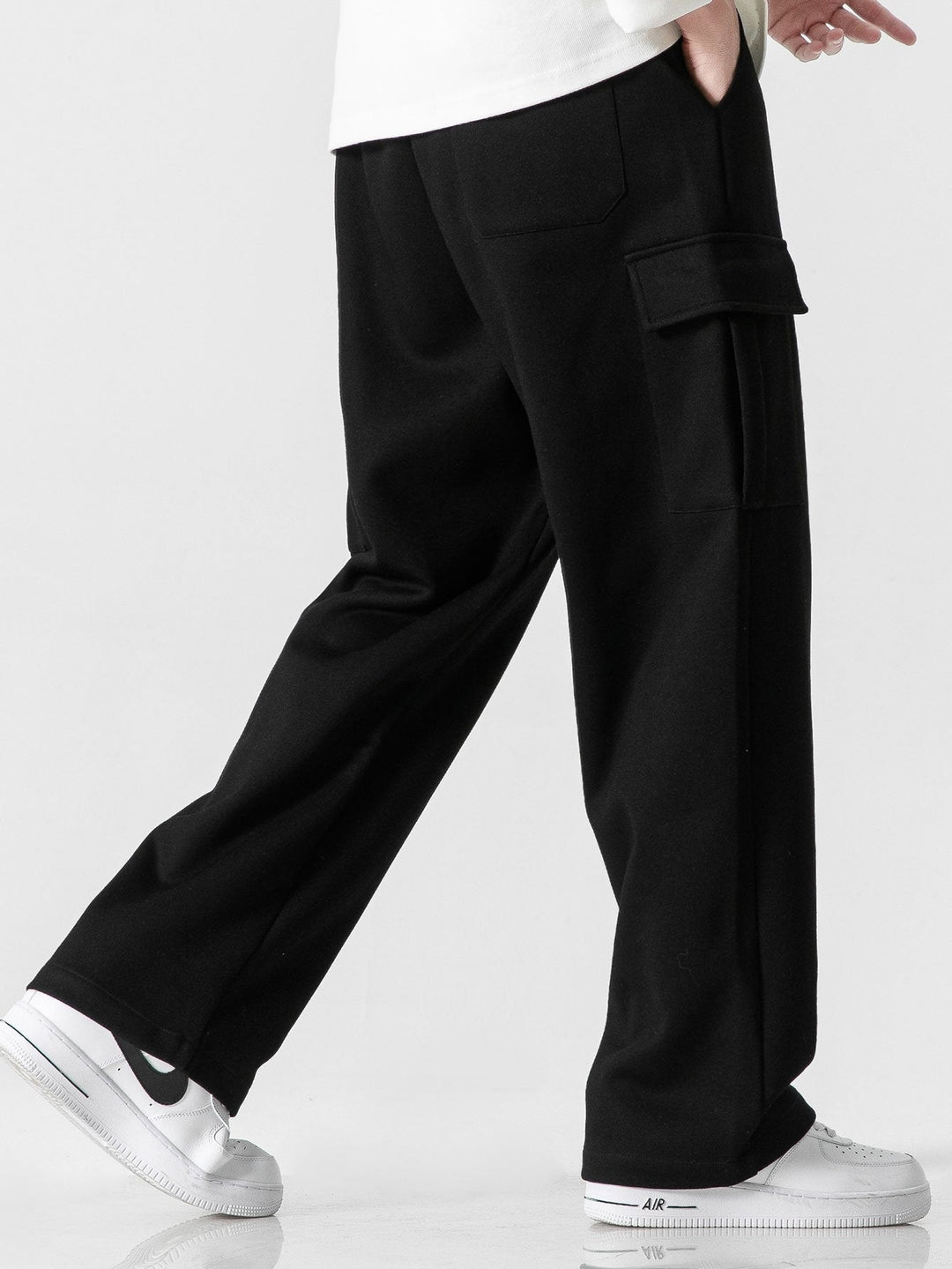 Relax Fit Straight Leg Jersey Cargo Broek