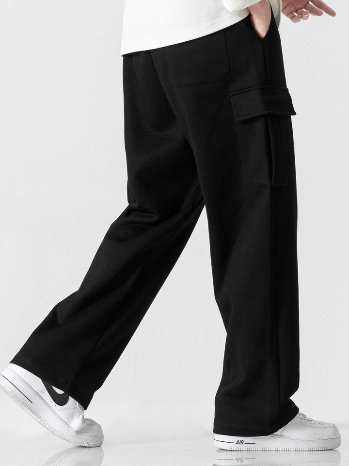 Relax Fit Straight Leg Jersey Cargo Broek