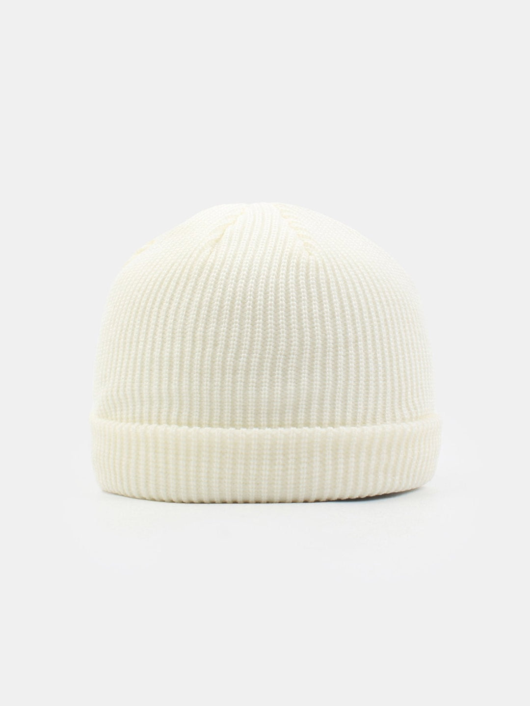 Solid Kleur Warme Korte Gebreide Muts