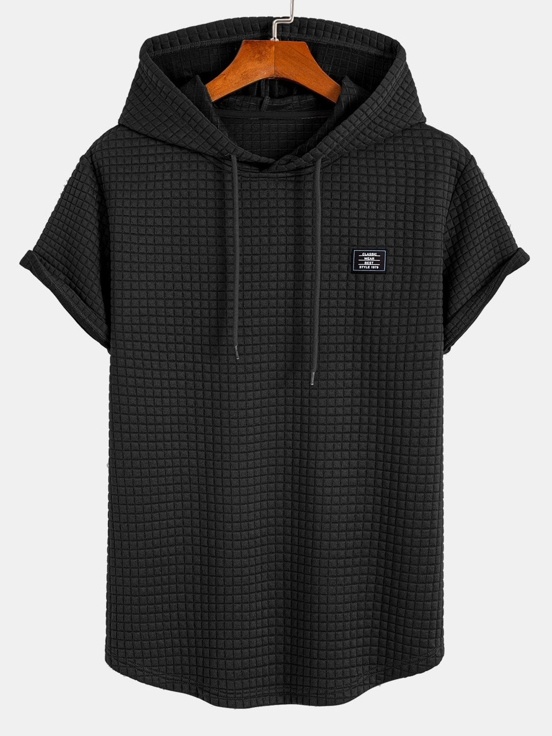 Wafel Hoody Boog Hem T-Shirt & Trekkoord Corduroy Cargo Jogger Broek