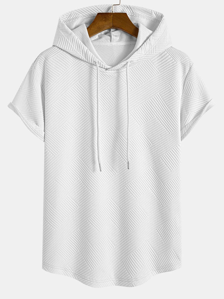 Striped Jacquard Hooded T-Shirt & Striped Jacquard Shorts