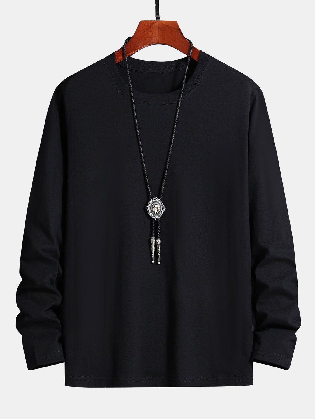 Basis Lange Mouwen Katoenen T-Shirt