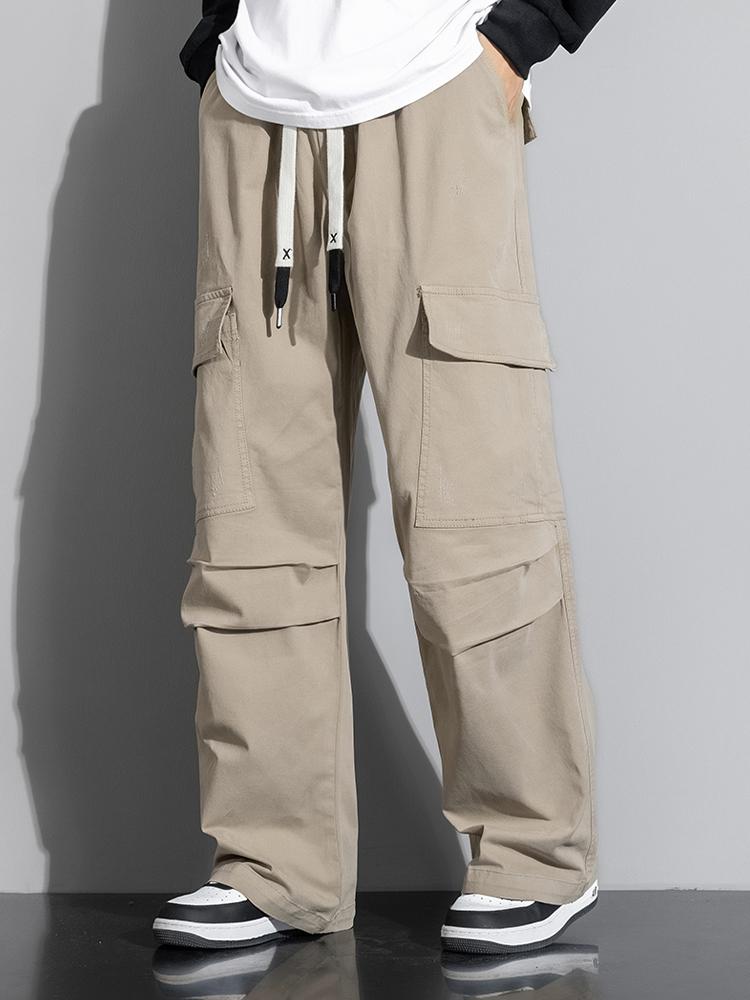 Rechtafstaande Katoenen Cargo Broek