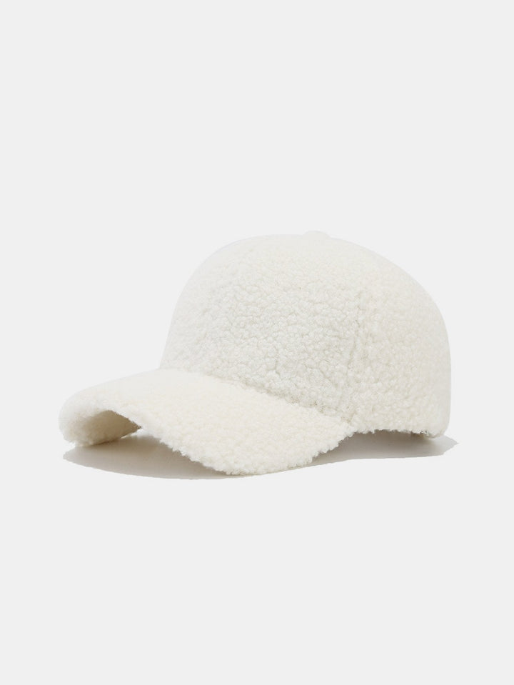 Solid Kleur Pluche Warme Baseballpet