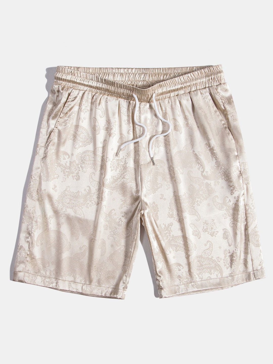 Paisley Print Satijnen Shirt & Shorts