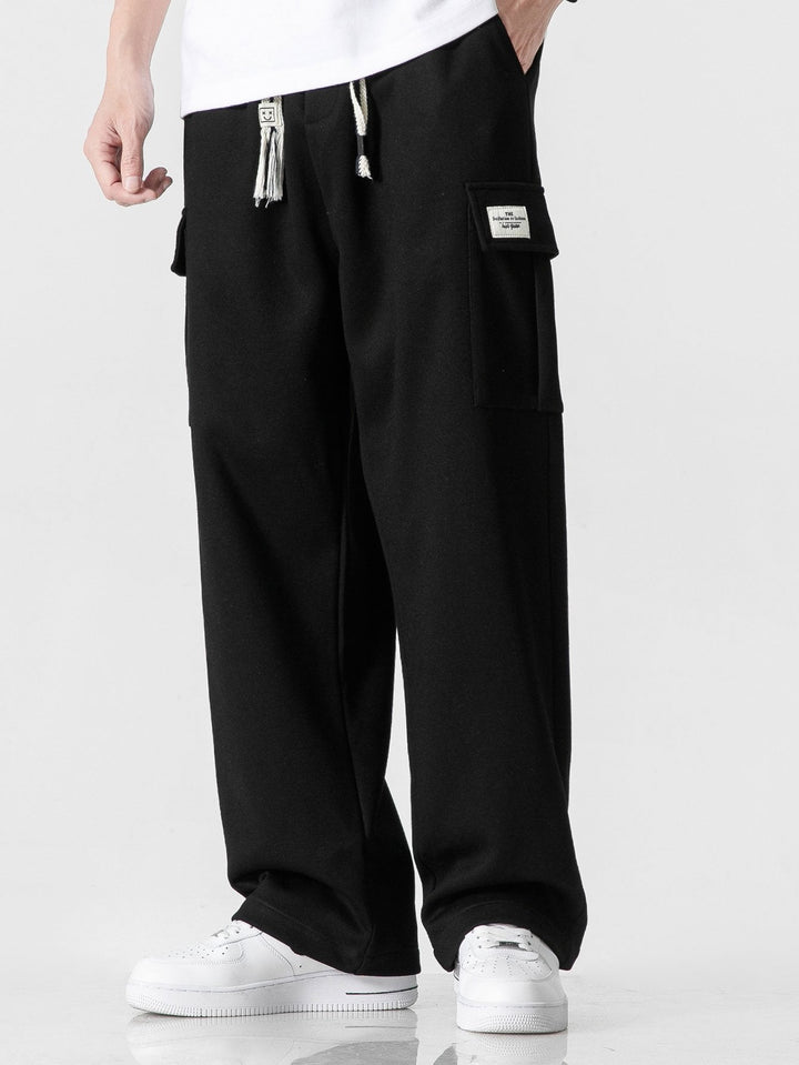 Relax Fit Straight Leg Jersey Cargo Broek
