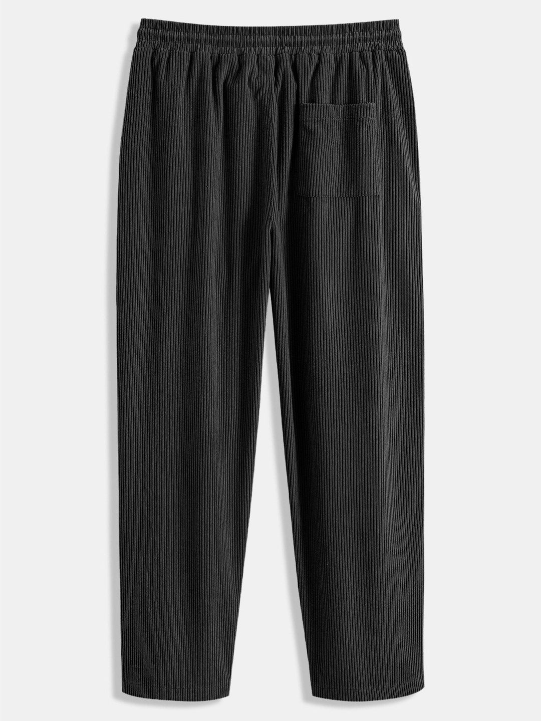 Relax Fit Flannel Ruit Corduroy Patchwork Hoodie Shirt & Rechte Pijpen Corduroy Broek