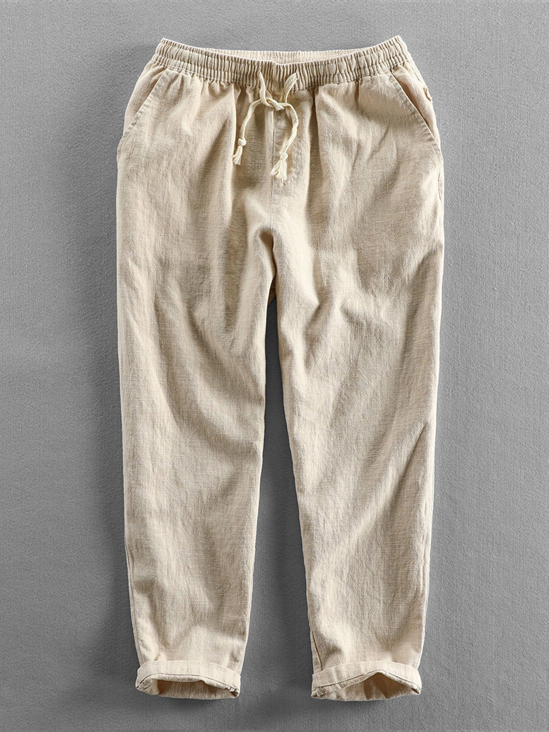 Linnen Katoen Mix Cropped Broek
